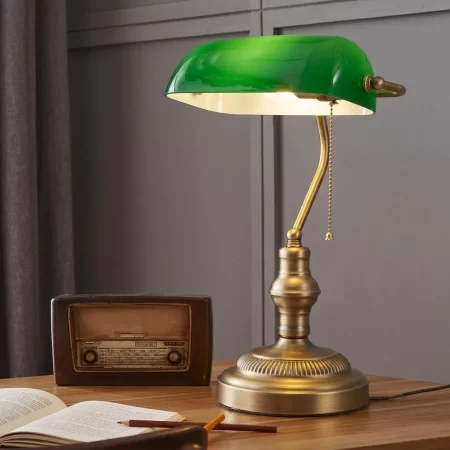 Ширээний ногоон гэрэл banker lamp